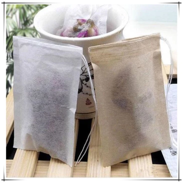 Zellstoff Filterpapier Einweg Teesieb Filter Tasche einzigen Tunnelzug heilen Dichtung Teebeutel keine Bleichmittel