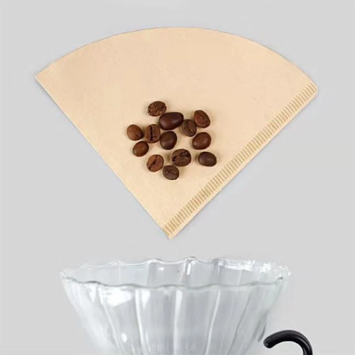 Wooden Original Hand Drip Paper Coffee Filter EspressoV Shape Green Tea Infuser