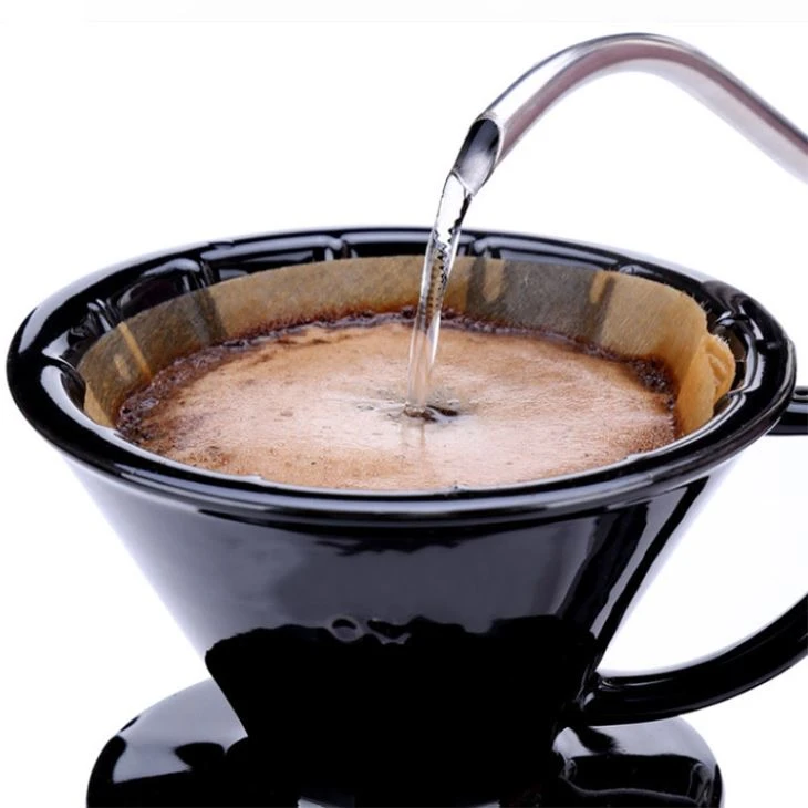 Wooden Original Hand Drip Paper Coffee Filter EspressoV Shape Green Tea Infuser