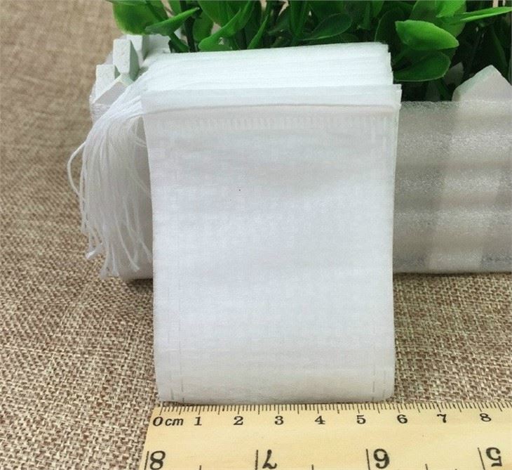 6 * 8cm 7 * 9cm 10 * 12cm 12 * 15cm Mais Filber Teebeutel mit String